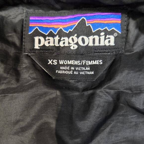 Patagonia Nano Puff Jacket Womens XS Extra Small Black Lightweight Logo Quilted - Picture 6 of 13